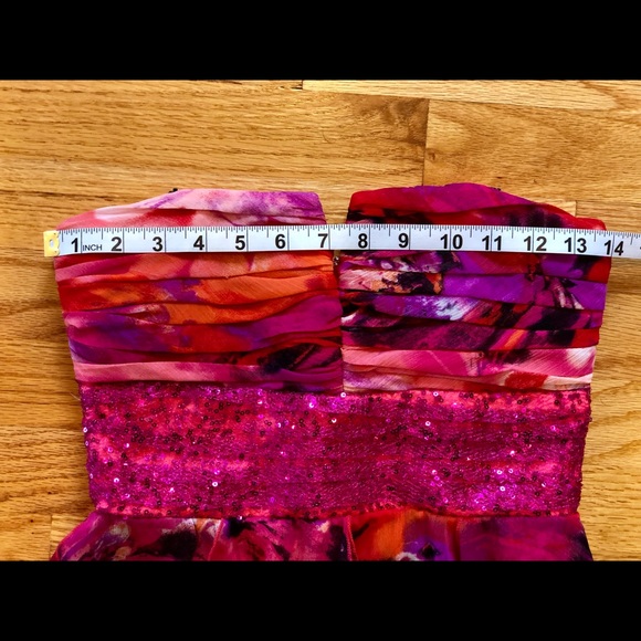 Roberta high-low strapless dress size 3/4 - Picture 4 of 7